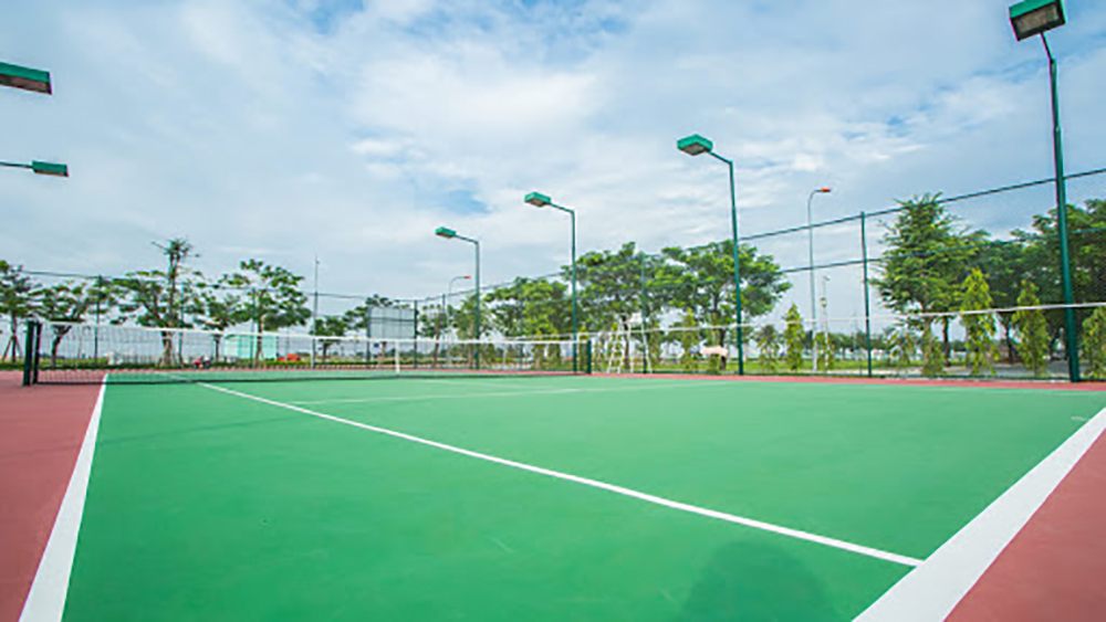 Sân tennis đáp ứng hoạt động thể dục thể thao