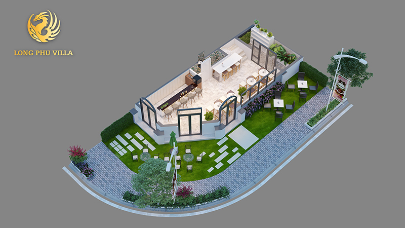 Thiết kế sân vườn cho biệt thự